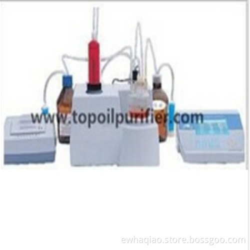 Crude oil and petroleum products water content tester set Karl Fischer volumetric method